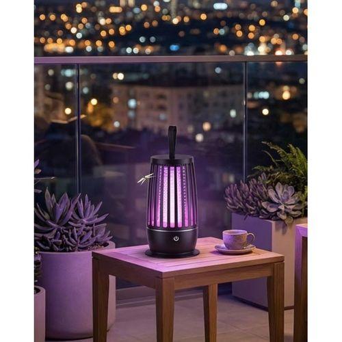 Uv Mor Işık Elektrikli Böcek Öldürücü Lamba Gece Aydınlatmalı Sessiz Ve Güvenli Kullanım