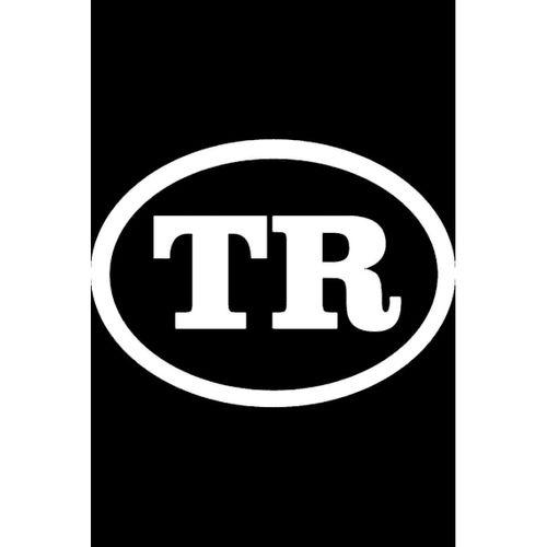 Tr Logo Oto Motor Laptop Duvar Folyo Sticker 30 x 21 cm