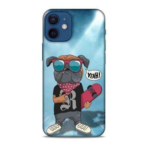 Apple iPhone 12 Mini Kılıf Köpek Kıyafetleri (4) Koruma Kılıfı Bulldog Fular