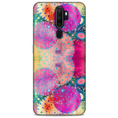 Oppo A9 2020 Kılıf Pastel Renkler (47) Crystal Flex Kılıf Fuşya Sarı
