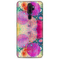 Oppo A9 2020 Kılıf Pastel Renkler (47) Crystal Flex Kılıf Fuşya Sarı