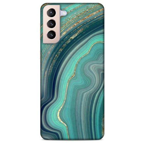 Samsung Galaxy S21 Plus Uyumlu Kılıf Yeşil Delisi (6) Silikon Kılıf Tropikal orman yeşili