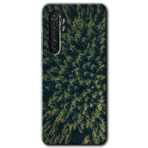 Xiaomi Mi Note 10 Lite Kılıf HD Desen Baskılı Arka Kapak - Çam Ağacı Ormanı + Kırılmaz Cam