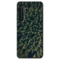 Xiaomi Mi Note 10 Lite Kılıf HD Desen Baskılı Arka Kapak - Çam Ağacı Ormanı + Kırılmaz Cam