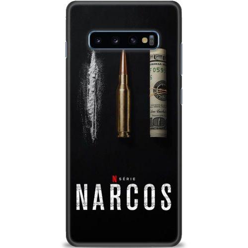 Samsung Galaxy S10 Plus Kılıf HD Baskılı Kılıf - Narcos + Tam Ekran Koruyucu