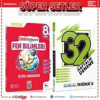 Sınav Yayınları 8. Sınıf Fen Bilimleri Sınav Kalitesinde Soru Bankası ve Pruva 32 Haftalık Deneme Seti 2 Kitap