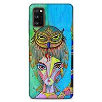Lopard Samsung Galaxy A41 Uyumlu Kılıf Sürreal Yüzler ♀ (39) Liquid Crystal Kılıf Baskılı