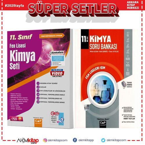 Çap Yayınları 11. Sınıf Fen Lisesi Kimya Seti ve Soru Bankası Seti 2 Kitap