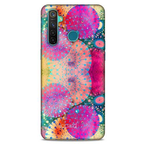 Oppo Realme 5 Pro Kılıf Pastel Renkler (47) Crystal Flex Kılıf Fuşya Sarı