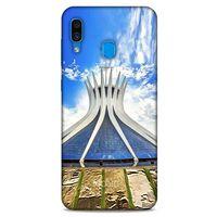 Samsung Galaxy A30 Kılıf Dünya Mimarisi (16) Kalın Kılıf Brasilia Katedrali