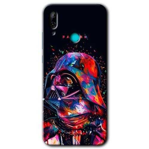 Huawei P smart 2019 Kılıf HD Desen Baskılı Arka Kapak + Temperli Cam - Father Vader