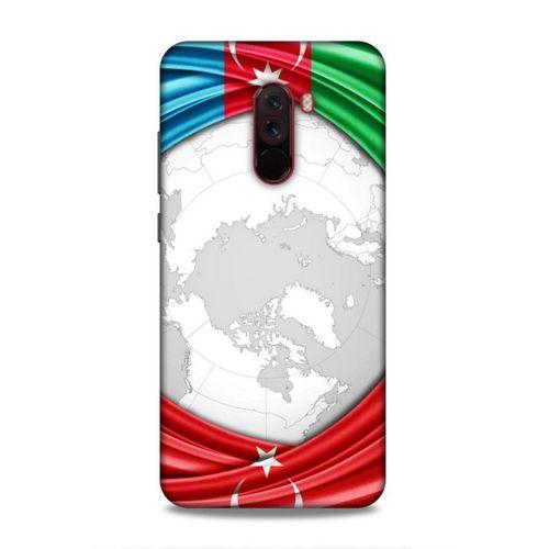 Xiaomi Pocophone F1 Uyumlu Kılıf Azarbaijan (17) Tasarım Kılıf Dünya Bayraklar