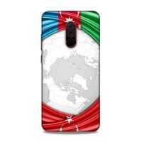 Xiaomi Pocophone F1 Uyumlu Kılıf Azarbaijan (17) Tasarım Kılıf Dünya Bayraklar
