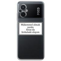 Xiaomi Poco M5 Kılıf HD Yazı Baskılı Silikon Arka Kapak - Yazı 12
