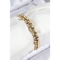 316L Çelik Halat Zincir Model Gold Renk Kadın Bileklik