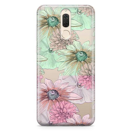 Huawei Mate 10 Lite Kılıf Alman Papatyası Arka Kapak Koruma Desenli Full Koruyucu