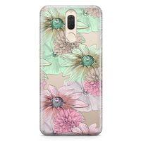 Huawei Mate 10 Lite Kılıf Alman Papatyası Arka Kapak Koruma Desenli Full Koruyucu