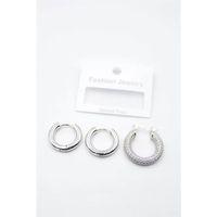 3'lü Halka Küpe - Gümüş