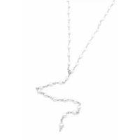 Kalp İncili Y Kolye - Gümüş