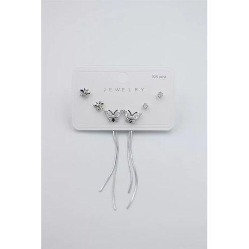 Çoklu Set Küpe - Gümüş