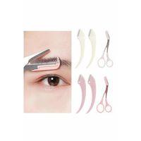 Profesyonel Taraklı Kaş Usturası Ve Kaş Makası Bıyık Alma Kaş Usturası