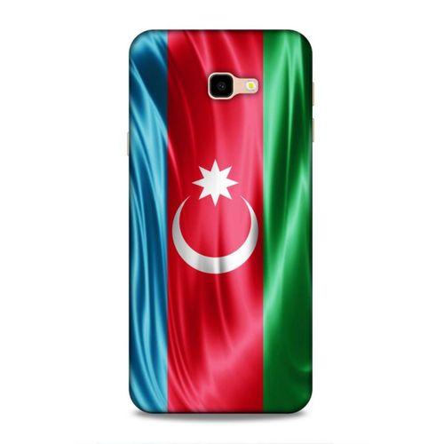 Samsung Galaxy J4 Plus Uyumlu Kılıf Azarbaijan (36) Glitter Kılıf Tam Bayrak