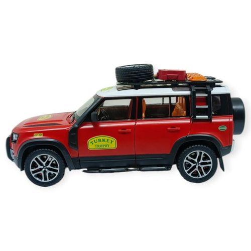 Model Araçlar - Metal Sesli Off-Road Araba 22 cm - Kırmızı