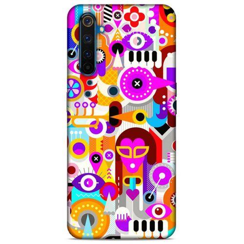 Lopard Oppo Realme 6 Uyumlu Kılıf Soyut Sanat (20) Desenli Koruyucu Kılıf