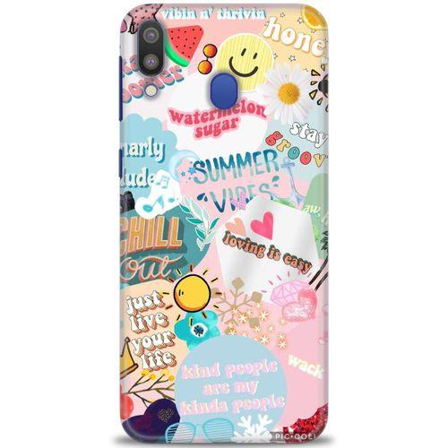 Samsung Galaxy M20 Kılıf HD Baskılı Kılıf - Honey + Tam Ekran Koruyucu