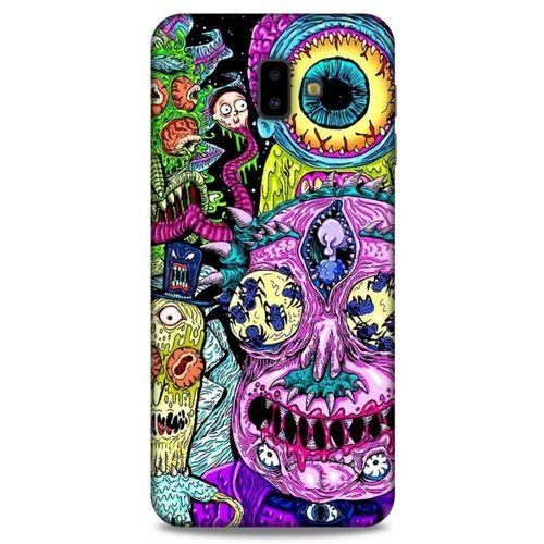 Samsung Galaxy J6 Plus Uyumlu Kılıf Rick And Morty (47) Crystal Flex Kılıf Decoy Mortys