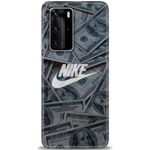 Huawei P40 Pro Kılıf HD Baskılı Kılıf - Nike Dolar + Tam Ekran Koruyucu