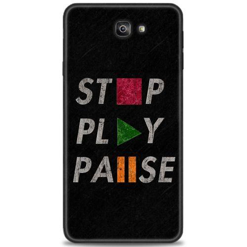 Samsung Galaxy J7 Prime Kılıf HD Baskılı Kılıf - Stop Play + Tam Ekran Koruyucu