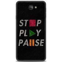 Samsung Galaxy J7 Prime Kılıf HD Baskılı Kılıf - Stop Play + Tam Ekran Koruyucu