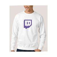 Twicht Logo Baskılı Beyaz Erkek Sweatshirt