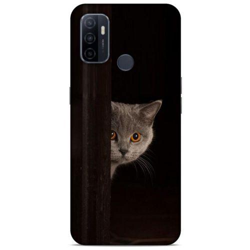 Lopard Huawei P40 Uyumlu Kılıf Kediler (49) Ultra Silikon Kılıf Turuncu Gözler