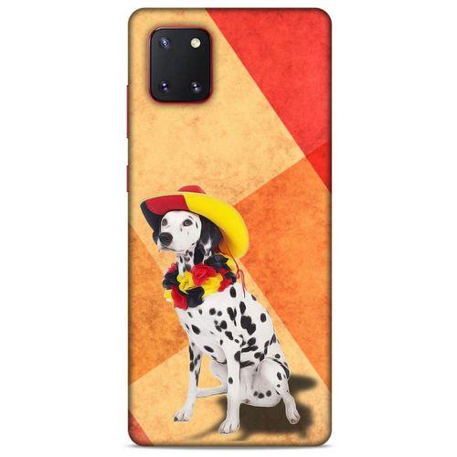 Samsung Galaxy Note 10 Lite Kılıf Köpek Kıyafetleri (19) Kılıfları Dalmaçyalı Şapka