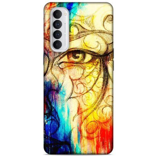 Lopard Oppo Reno 4 Pro Uyumlu Kılıf Manipülasyon ☻ (33) Hybrid Kılıf Baskılı