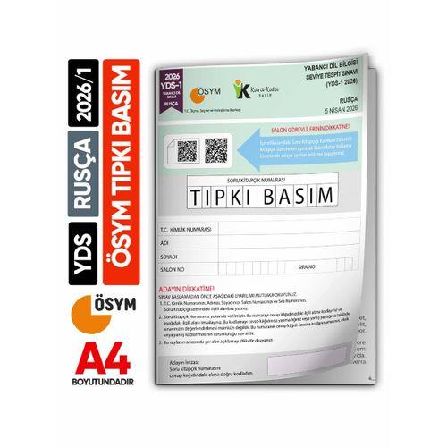 YDS Rusça 2026/1 Yabancı Dil Sınavı ÖSYM Tıpkı Basım Çıkmış Soru Deneme Kitapçığı (e-YDS uygun)