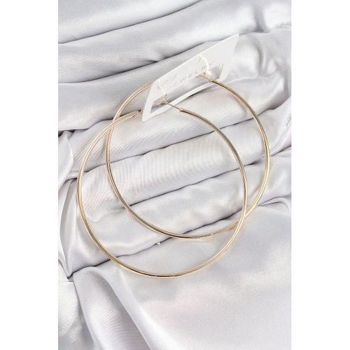 Pirinç Halka Model Gold Renk Kadın Küpe