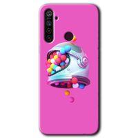 Realme 5i Kılıf HD Desen Baskılı Arka Kapak + Temperli Cam - Uzay Başlığı