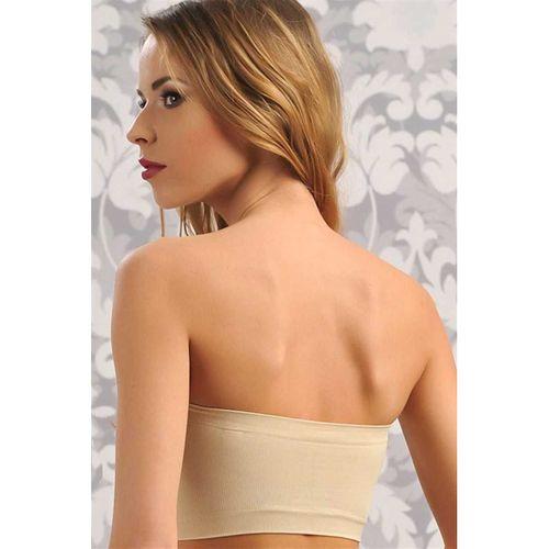 Kadın Balensiz Dikişsiz Desteksiz Straplez Sütyen (d)