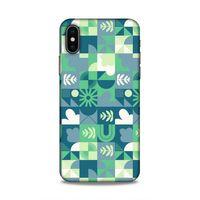 Apple Iphone X Uyumlu Kılıf Insomnia (39) Liquid Crystal Kılıf Yaprak
