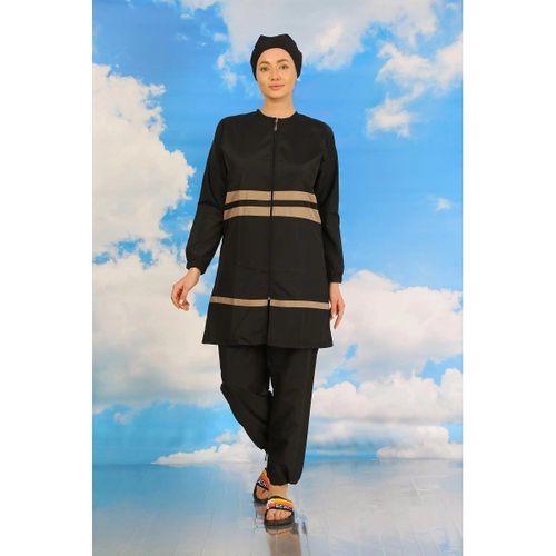 Kadın Tam Tesettür Mayo Siyah
