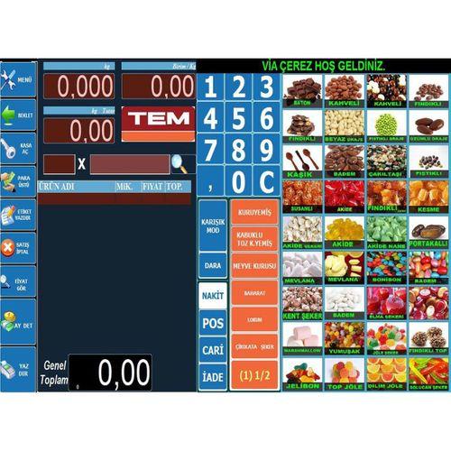 VİAPOS KURUYEMİŞ Pos Terazi Barkodlu Hızlı Satış Sistemi l Set 6