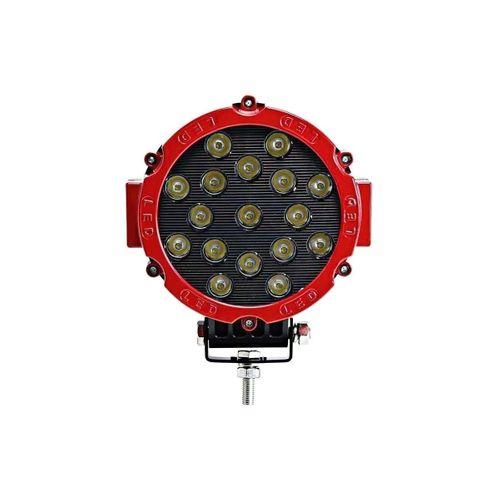Off Road Sis Lambası Kırmızı 16 Cm Yuvarlak 17 Led 1 Adet