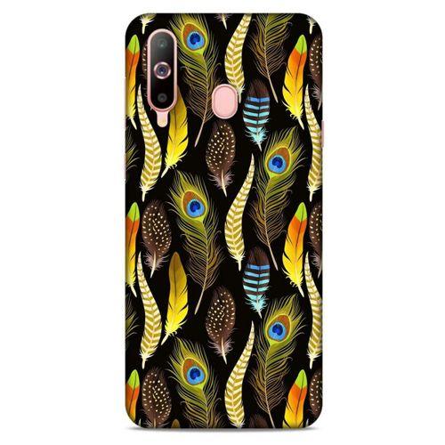 Samsung Galaxy A60 Kılıf Desenli Özel Seri Tüyler (7) Telefon Kılıfı