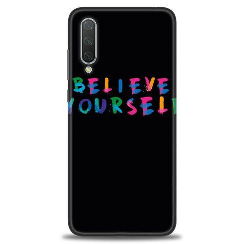 Xiaomi Mi 9 Lite Kılıf HD Baskılı Kılıf - Believe + Tam Ekran Koruyucu