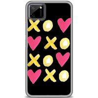 Realme C11 Kılıf HD Baskılı Kılıf - XOXOXO + Tam Ekran Koruyucu