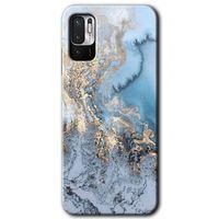 Xiaomi Redmi Note 10 5G Kılıf HD Desen Baskılı Arka Kapak - Eski Mermer