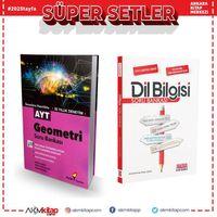 Aydın Yayınları AYT Geometri ve AKM Dil Bilgisi Soru Bankası Seti 2 Kitap